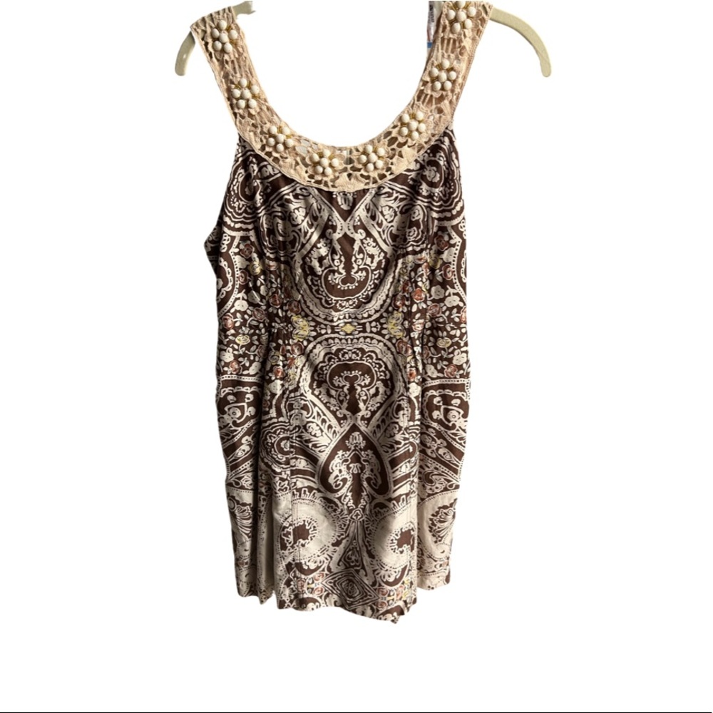 Free People Beaded Neckline Dress Size 6